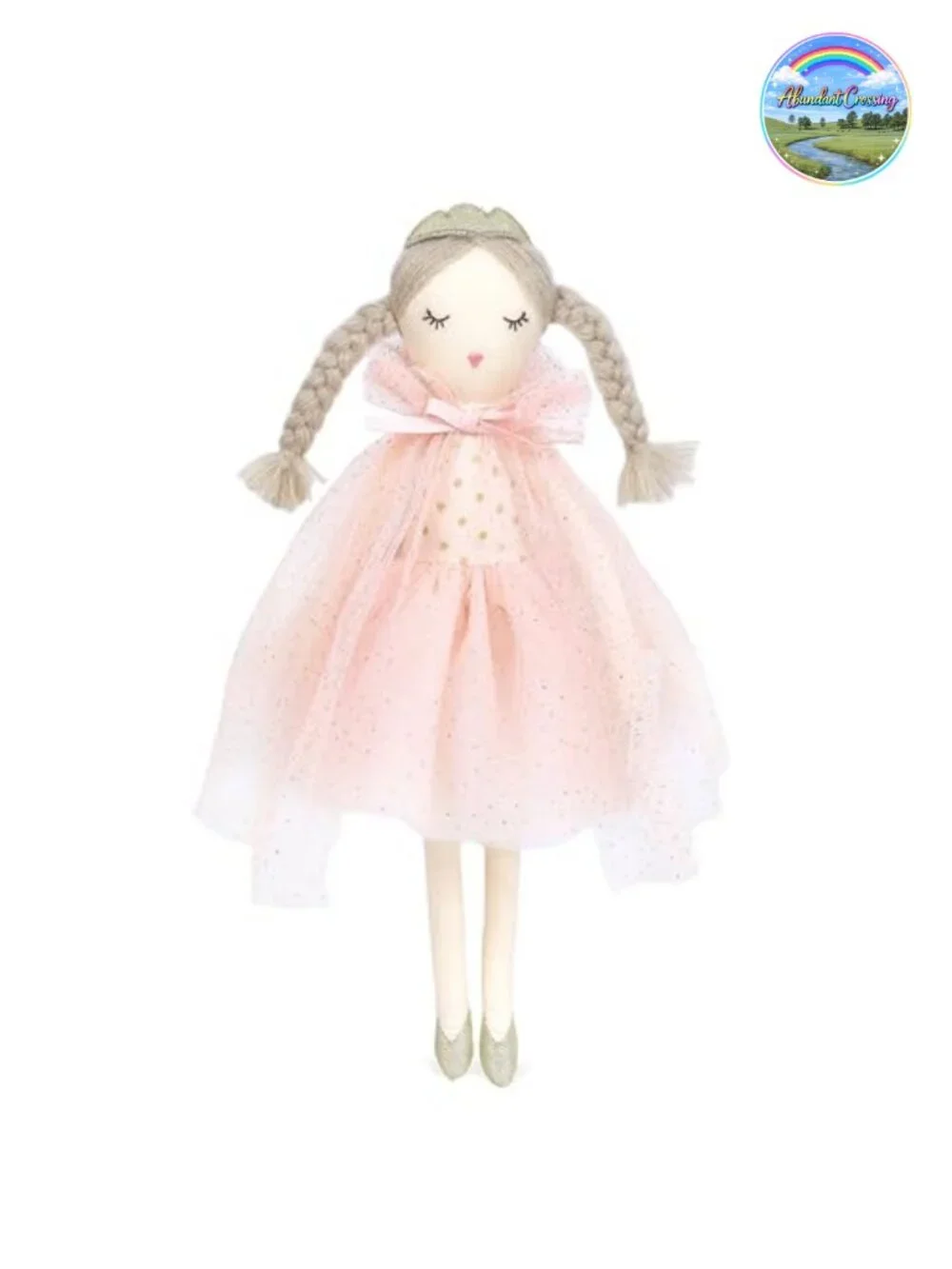 Royal Princess Plush Doll with Satin Gown and Tiara - 15 Inch